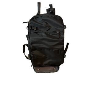 Target Charging Clamshell Black Padded Charging Backpack